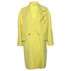 Manteau en cachemire jaune Bottega Veneta