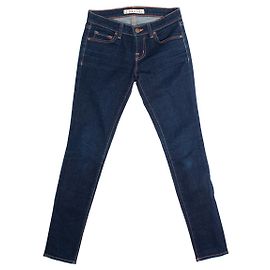 Jeans blu J Brand con cuciture arancioni