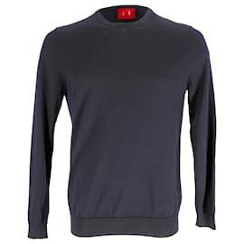 Hugo Boss Pullover aus marineblauer Schurwolle