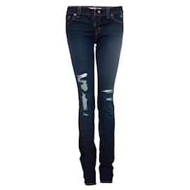 Jeans azul rasgado J Brand