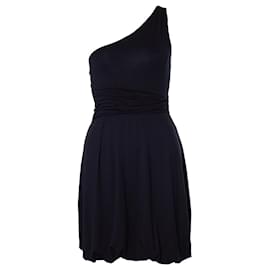 Schwarzes, drapiertes Ein-Schulter-Kleid von Pinko