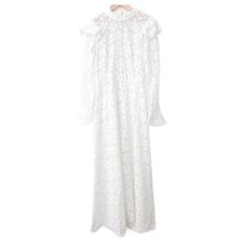 Autre Marque Langes Kleid aus Blumenstickerei-Spitze Miss Rosier