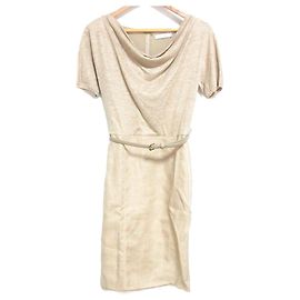 Max Mara Drape Kleid aus 100% Leinen