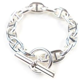 HERMES Chaine d'Ancre MM Silver Charm Bracelet - Hermès