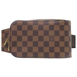 Borsa a tracolla Geronimos Damier Ebene Louis Vuitton