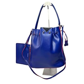 Borsa a secchiello 2Way Vintage Emporio Armani Blu Rosso