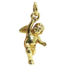 Tiffany & Co Pendente in oro giallo 18K con motivo cherubino Tiffany