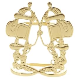 Anillo de pañuelo de metal dorado Bride de Gala Hermès