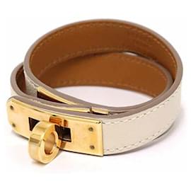Hermes Kelly Double Tour Leather Charm Bracelet - Hermès