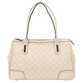 Gucci Princy Zip Tote aus GG Canvas und Leder Medium