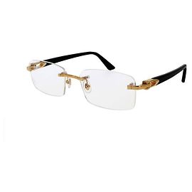 Occhiali da sole Cartier CT0287O Neri Placcati Oro