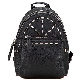 Charm per borsa in pelle nera Fendi