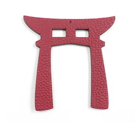 Hermes Petit H Anemone Rouge Granada Torii Bag Charm - Hermès
