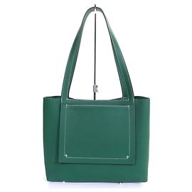 Bolso tote Hermès Cabas Serie 31 Taurillon Clemence Verde