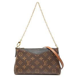 Clutch Pallas Monogram Marrone Louis Vuitton
