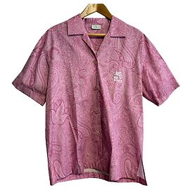 Autre Marque Camicia a maniche corte con colletto aperto in ricamo Paisley ETRO