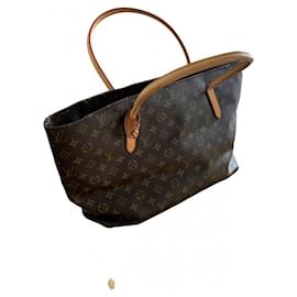 Borsa a mano Louis Vuitton Raspail MM Marrone in Tela
