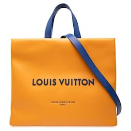 Borsa tote in pelle zafferano Louis Vuitton