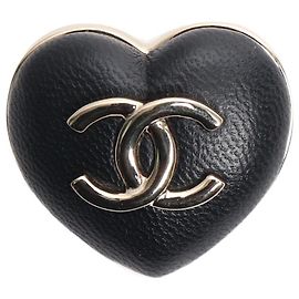 Chanel Spilla cuore CC dorata