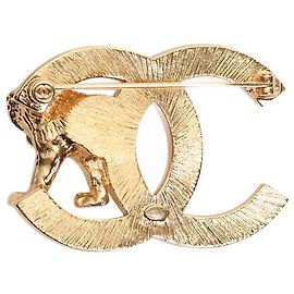 Chanel Spilla leone CC dorata