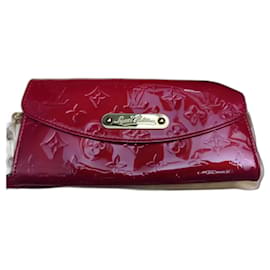 Piccola borsa Louis Vuitton Sunset Boulevard rossa – pelle verniciata – con pochette