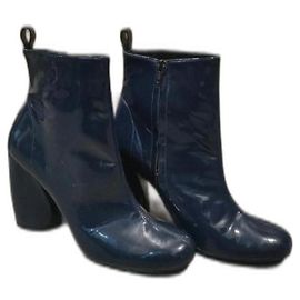 Tara Jarmon Leder Stiefeletten Marineblau