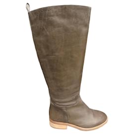 Botas de cuero Comptoir Des Cotonniers Khaki
