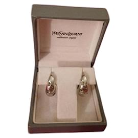Modèle Vintage argent et strass ou cristaux. - Yves Saint Laurent