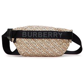 Borsa a cintura Sonny in nylon monogramma TB marrone di Burberry