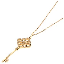 Tiffany & Co Collana in diamante Tiffany Knot Key in oro rosa 18K