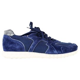 Sneakers Soul AM Valentino Garavani in Camoscio e Rete Blu Navy