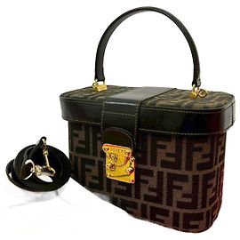 Borsa 2 in 1 in tela di cuoio Zucca di Fendi