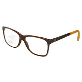 Chanel 3230 Sonnenbrille Braun Gelb Kunststoff