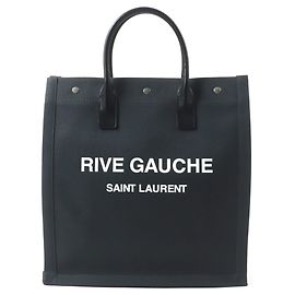 Sac fourre-tout en toile et cuir N S Rive Gauche de Saint Laurent