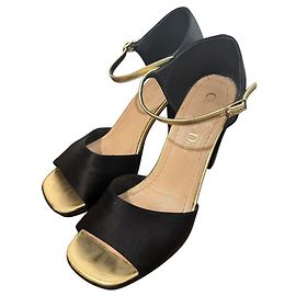 Sandali in satin e camoscio Christian Dior