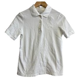 Polo de algodón con bordado del logo B de Burberry