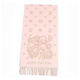 Chal de cachemira rosa Louis Vuitton