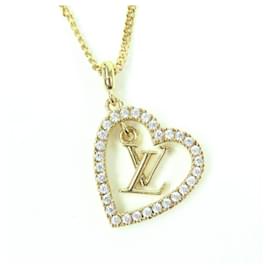 Collana in oro My LV Heart con strass Louis Vuitton