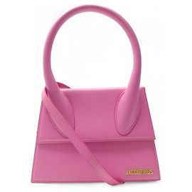 BORSA JACQUEMUS LE GRAND CHIQUITO GM IN PELLE ROSA CON TRACOLLA