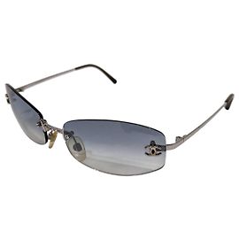 Gafas de sol sin montura ombré azul claro plateado Chanel 4002