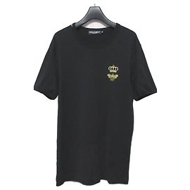 Dolce & Gabbana Camiseta de algodón bordada Abeja y Corona de Dolce&Gabbana
