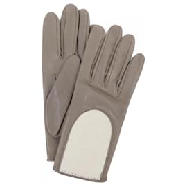 Gants en agneau beige Hermès