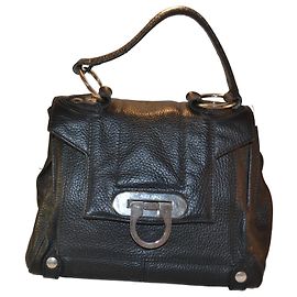 Borsa a mano Azzaro in pelle nera