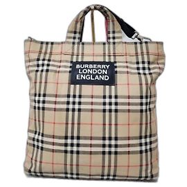 Borsa Messenger Burberry Nova Check Beige/Nero