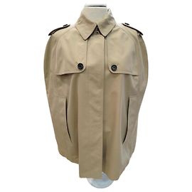 Burberry Capa Trench de Algodón Beige