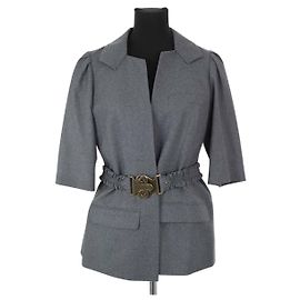 Louis Vuitton Graue Wollbluse