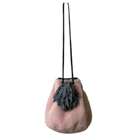 Borsa a spalla con nappina in pelliccia LUDLOW - Autre Marque
