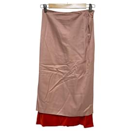 Falda larga bicolor en capas Dries Van Noten - Autre Marque