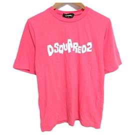 Autre Marque Camiseta de algodón con estampado de logo Dsquared2