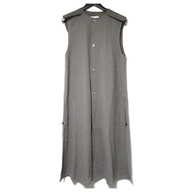 Autre Marque Langes Gilet-Kleid aus Wolle-Leinen-Seidenmischung THE RERACS